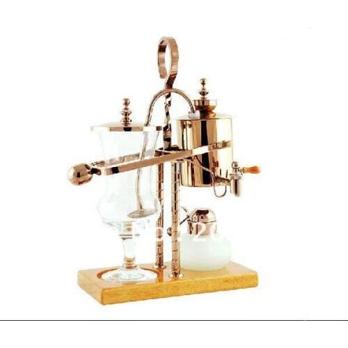 Royal balancing siphon coffee maker/belgium coffee maker,syphon coffee maker,Noble rose gold color for your elegant life