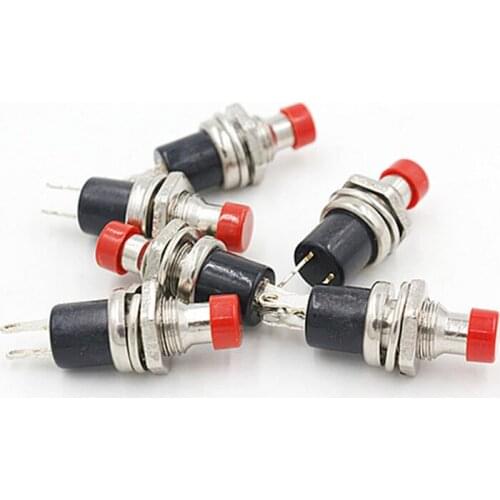 Miniature push button switch 7mm DIY reset jog no-lock small switches 10pcs