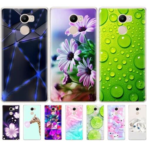 Soft TPU Cases For xiaomi Redmi 4 Case Cover Silicon phone Cover For Redmi 4 Case shell Phone case transparent coque Cat flower