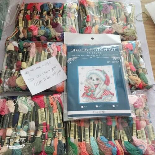 447 Colors radom/your color two labels Similar dmc threads Embroidery Cross Stitch Floss Yarn Thread cross stitch set gift 8