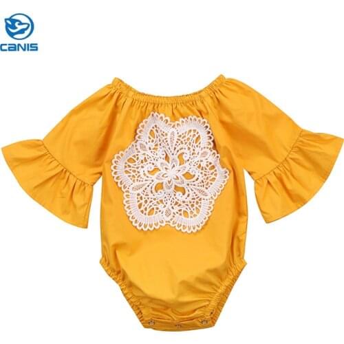 New Year Costumes For Girls Newborn Baby Girl Lace Patchwork Romper Infant Long Sleeve Romper Jumpsuit Baby Cotton Clothing 0-2Y