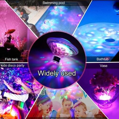 Floating Diamond Underwater Light RGB Submersible LED Disco Colorful party Show Light Swimming Pool Hot Tub Spa Baby Bath Lamp