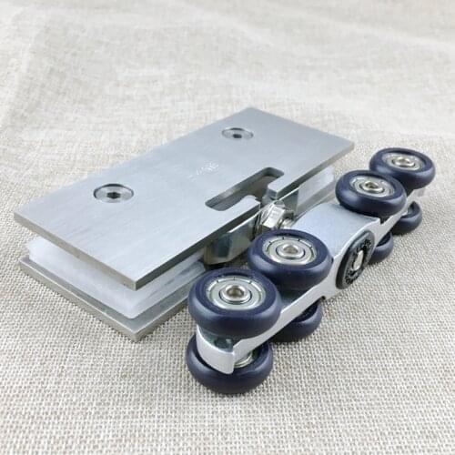 Glass door wheel ultra-quiet roller furniture sliding door pulley hanging track curtain nylon wheel glass bearing door hardware