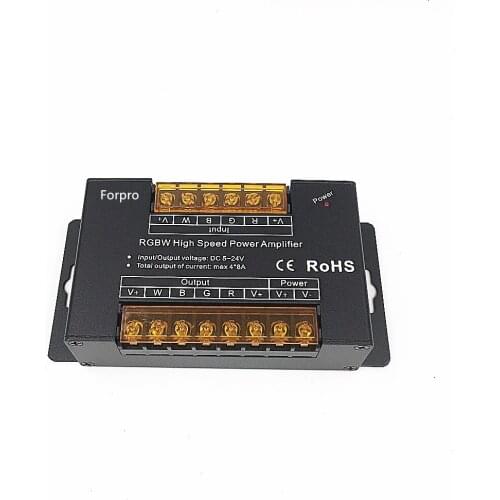 RGBW High Speed power amplifier DC5V-24V 4*8A for LED RGBW Strips Controller