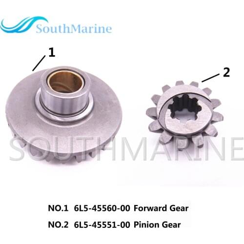 6L5-45551-00 Pinion Gear and 6L5-45560-00 Forward Gear Kit for Yamaha F2.5 Outboard Motor 4-stroke F2.5AMH