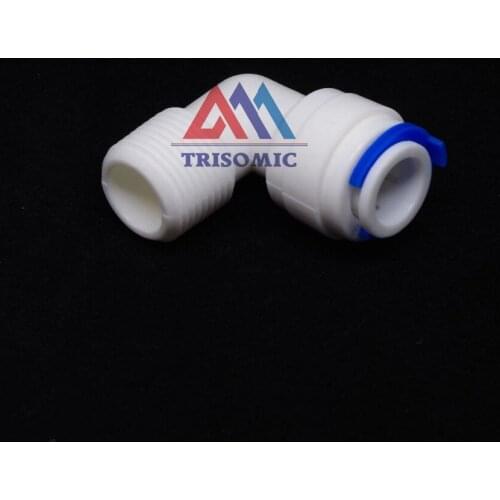 Elbow 3/8" OD Tube Quick Pushfit -3/8" Male Fitting Connection Aquarium RO Water Filter Reverse Osmosis System