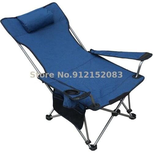 Outdoor leisure folding chair recliner portable siesta lunch break bed chair wild camping backrest fishing chair