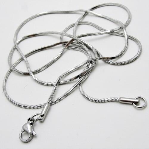 Jewelry Shop Cube Model Slim Snake Snake Necklace Male Steel Chain ECK03K