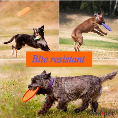 1pcs Funny Silicone Flying Saucer Dog Cat Toy Dog Game Flying Discs Resistant Chew Puppy Training Interactive Pet Supplies
