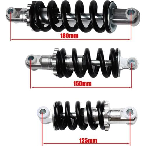 125MM 150MM 180MM rear suspension shock for 47cc 49CC super Minimoto ATV electric scooter mini Pocket Bike