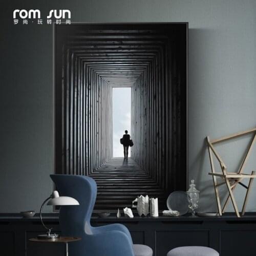 Famous The End Of Time Art Abstract Painting Figure Canvas Poster Prints Building Landscape Wall Pictures Living Room Home Decor