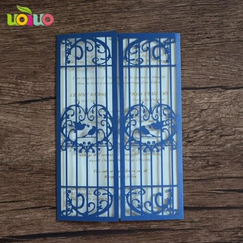 30pcs Luxury birthday wedding party invitation cards with envelope, insert, silver wedding invitations