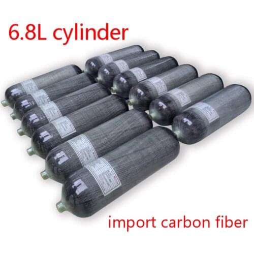 AC168 Scuba Pcp Tank 6.8L CE 4500 Psi Cylinder Carbon Fiber Balloon With Compressed Air Underwater Gun Diving Tank Acecare