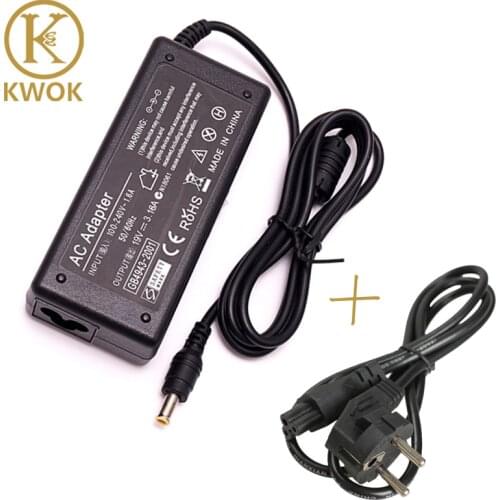 19V 3.16A AC Power Laptop Adapter + EU Power Cord Cable For samsung Notebook R540 R430 R440 R480 R510 R530 Series Charger