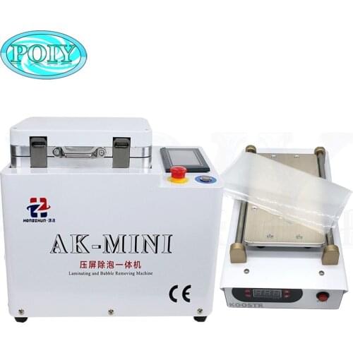 AK-MINI LCD Touch Screen Laminator Repair Automatic Bubble Removing Machine OCA Vacuum Laminating and LCD Screen Separator