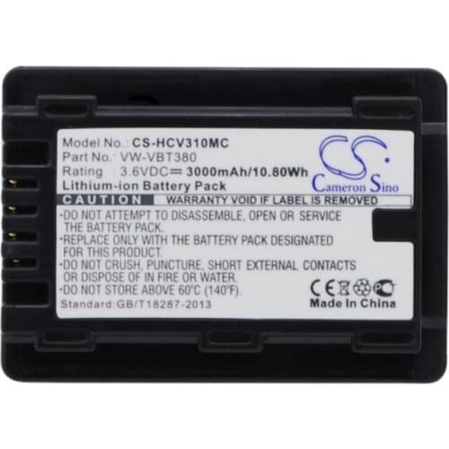 Cameron Sino 3000mAh battery for PANASONIC HC-250EB HC-550EB HC-727EB HC-750EB HC-770EB HC-989 HC-V110 HC-V110GK HC-V110MGK