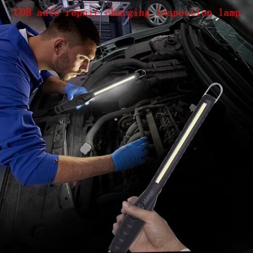 Car Repair COB Work Light Portable LED Flashlight USB Rechargeable Reflector Inspection Lamp Auto maintenance Slim Torch Light