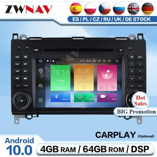 Carplay 2 Din Android Multimedia For Mercedes Benz B200 B-class W245 B170 Navi Radio Receiver Audio Stereo Player GPS Head Unit