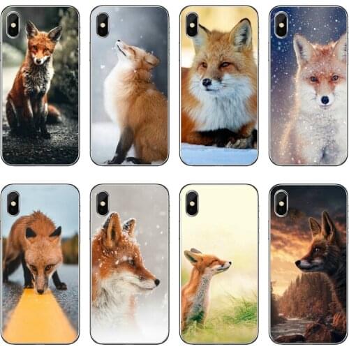 Cute Animal Winter Fox Accessories Phone Case For Xiaomi Redmi 7 7A K20 6 6A 5A 4A 4X 5 Plus S2 Redmi Note 8 7 6 5A 4 Pro