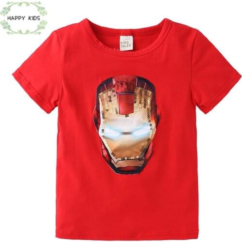 Children Clothing Boys light up T Shirts summer short Sleeve Tees Luminous Hip Hop T-shirt Kids Tops DY209