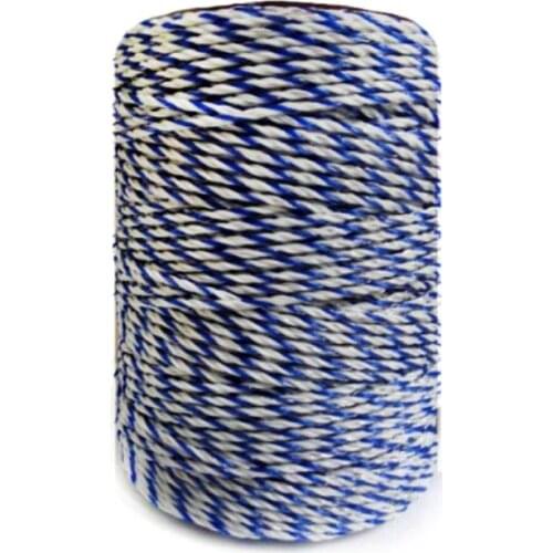 250 Meters Electric Fence Wire Polywire with Steel Wire Poly Rope For Horse Fencing Ultra Low Resistance Hot Wire Fencing