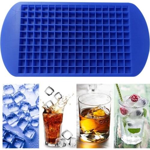 High Quality Ice Cube Mold 160 Grids Bar Soft elastic Ice Cube Maker Food Grade DIY Creative Square Shape Kitchen Accessories