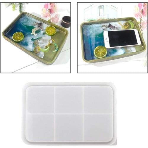 Fruit Disc Tea Tray Coaster Molds Resin Casting Silicone Coaster Mold For DIY Cake Fruit Holder Epoxy Tray Coaster Molds
