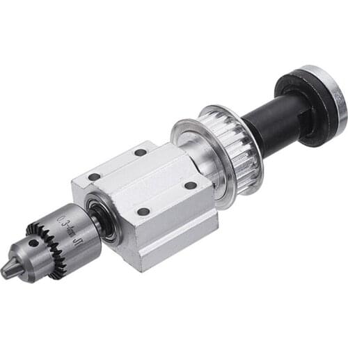 Hot XD-No Power Diy Woodworking Cutting Grinding Spindle Trimming Belt Jto Drill Chuck Set Small Lathe Accessories For Table Saw