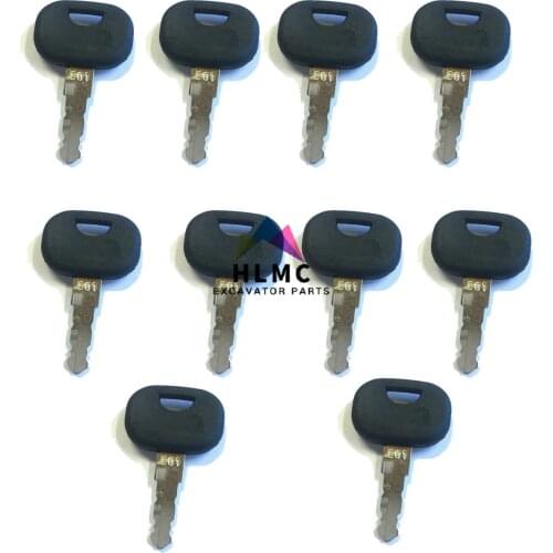 2PCS excavator 3643912 Key 201 Ignition key