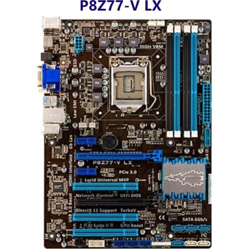 For asus P8Z77-V LX Motherboard Socket LGA 1155 DDR3 SATA3 For Intel Z77 Original Desktop Used Mainboard
