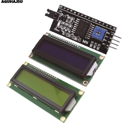 1PCS/lot LCD module Blue Green screen IIC/I2C 1602 for arduino 1602 LCD UNO r3 mega2560 LCD1602