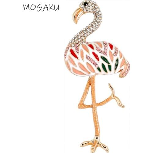 MOGAKU Flamingo Brooches For Clothes