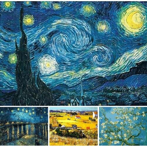 5D DIY Diamond Painting Van Gogh Starry Night Cross Stitch kit Full Drill Embroidery Abstract Mosaic Art Picture Gift Home Decor
