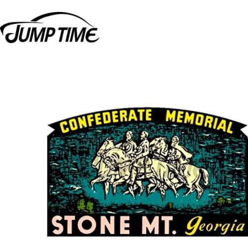 JumpTime 13 x 3.8cm Confederate Memorial Stone Mountain Georgia Vintage Travel Car Stickers Creative Scratch-proof Window Decal