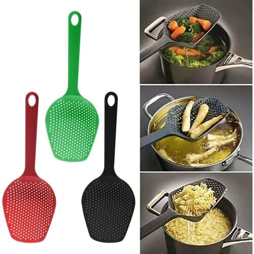 Creative Cooking Shovels Food Strainer High Temperature Scoop Plastic Shovel Drain Gadgets Colander Soup Filter Kitchen Tools