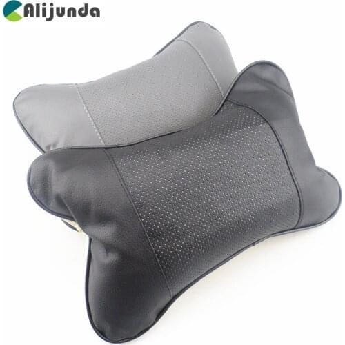 1 PCS artificial leather car seat pillow protection your neck for Chevrolet Cruze TRAX Aveo Lova Sail EPICA Captiva Malibu Volt