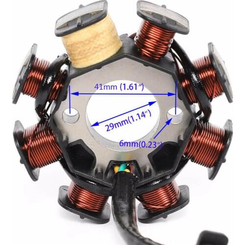 DC Ignition Stator Magneto Coil Generator 8 Poles for GY6 150cc 125cc Chinese Scooter Moped ATV Quad Pocket Bike