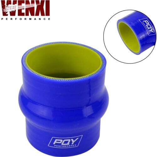 2.5" 64mm Hump Straight Silicone Hose Intercooler Coupler Tube Pipe Blue&yellow WX-HSH0025-QY