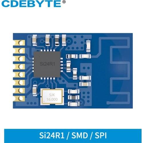 Si24R1 2.4GHz RF Module nRF24L01+ GFSK ISM SPI E01C-ML01S SMD PCB Antenna Wireless Power Enhanced Communication Receiver Module