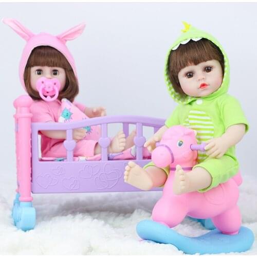 38cm Reborn Doll Lifelike Newborn Simulation Cute Baby Enamel Doll Children Educational Toy Kids Birthday Gifts Party Gifts