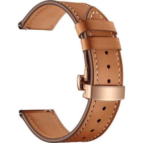 For XIAOMI mi watch color strap Genuine Leather bracelet smart watch band amazfit pace GTR 47mm stratos 3 2 2S Wrist bands