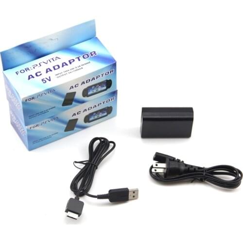 EU/US Plug Home Wall Charger Power Supply AC Adapter+USB Data Charging Cable Cord For Sony PlayStation Psvita PS Vita PSV 1000