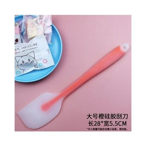 Silicone Cake Cream Baking Scraper Food Grade Non Stick Butter Spatula Cutter Kitchen Mixing Cream Tool Cooking Utensil