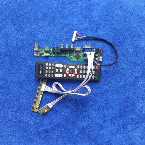 VGA USB AV HDMI-compatible LVDS 30 Pin DIY Kit LED/LCD 1024*600 Analog Signal Matrix Drive Board Fit CLAA089NA0ACW/CLAA089NA0BCW