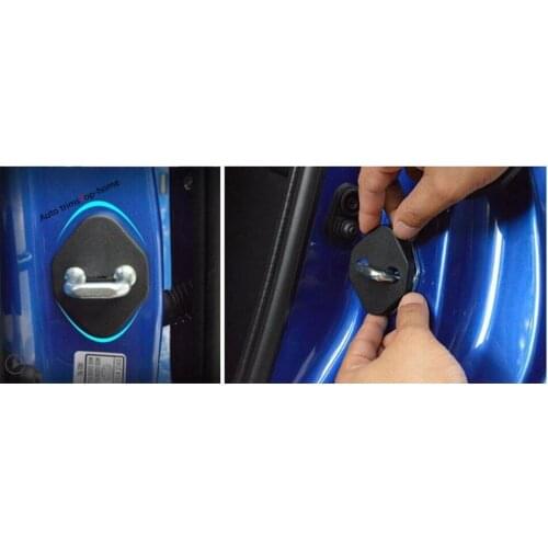 Yimaautotrims Accessories Fit For Honda Civic 2009 - 2020 Plastic Car Door Lock buckle Protective Cover Kit