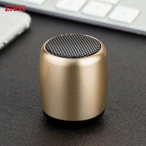 ZIVEI Gold Mini Speaker Metal TWS Bluetooth Speaerk with One Key Easy to Operate and Lightweight Easy to Carry BM3