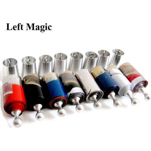 1 Pcs Metal Vanishing Cane Magic Tricks ( 3 Colors) Blue Green Yellow Shrink Sticks Close Up Magic Stage Magic Props Accessories