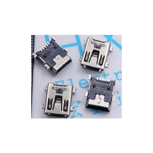10PCS/LOT USB Socket MINI USB 5P female SMD Connector Mini USB Interface 5Pin SMD