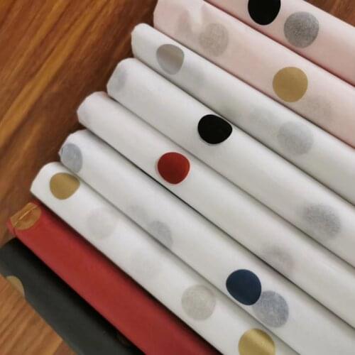 20sheets/bag Round Point Tissue Paper Flower Wrapping Paper Clothing Gift Packaging Craft Paper Roll Wine Wrapping Papers