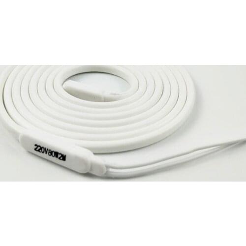 220V 1-15 Meters 40W Per Meter White Waterproof Silicone Rubber Insulated Heater Wire For Drain-pipe